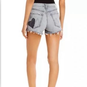 Mother’s Tomcat Kick Fray Heart Denim (Size 27)